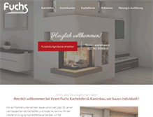 Tablet Screenshot of fuchs-kachelofenbau.de